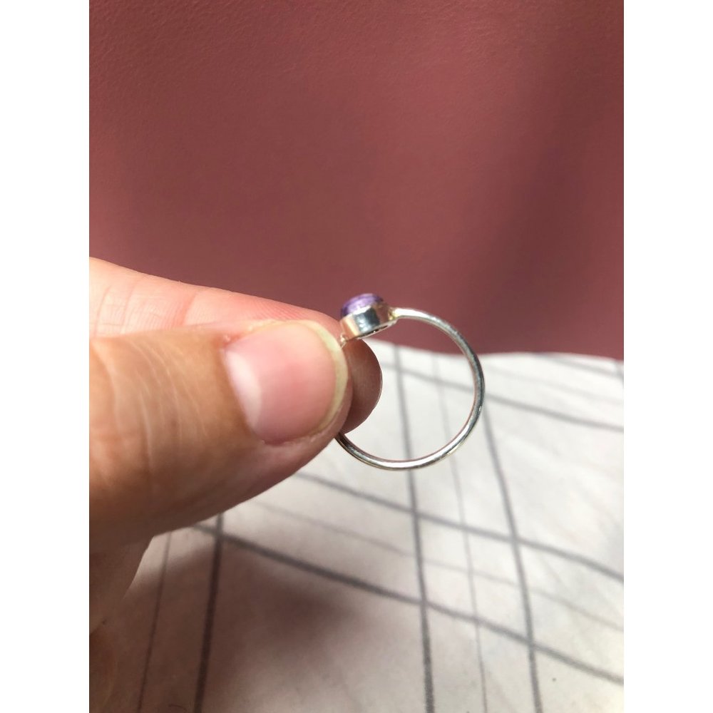 Amethyst size 6 ring sterling silver - Picture 3 of 3